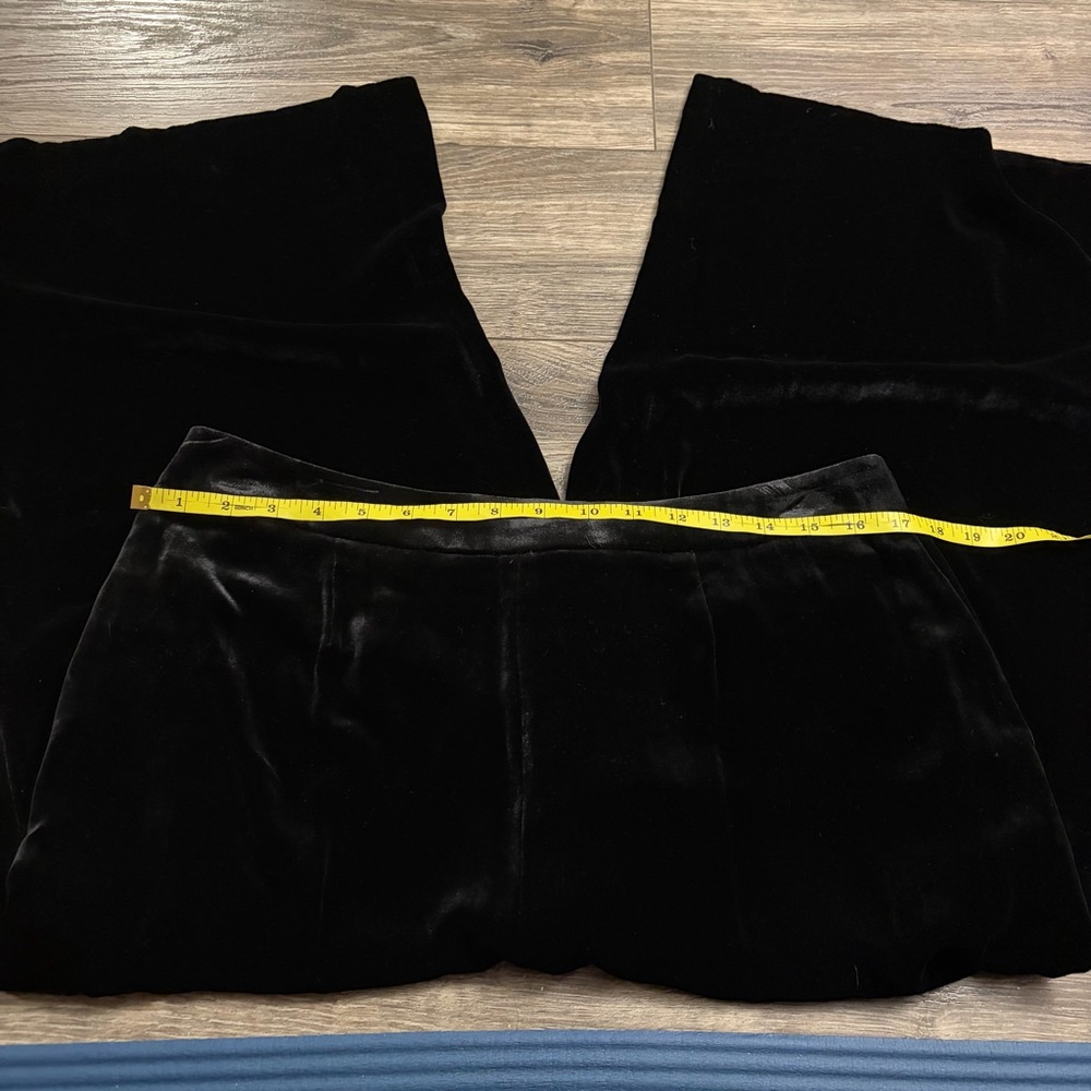 NWT Boden Velvet Silk Wide Leg High-Rise Trousers (Black) Size 10 - Picture 9 of 9